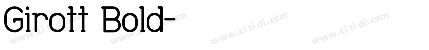 Girott Bold字体转换